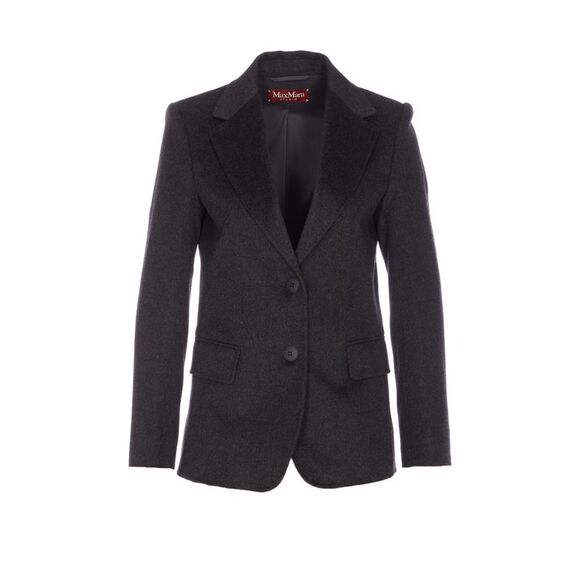 Max Mara Studio Women Folgore Single-Breasted Blazer In Wool Drap